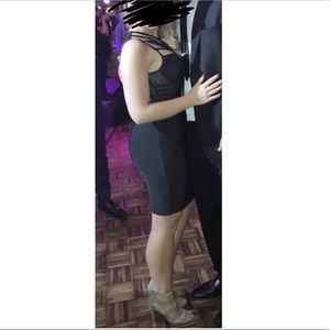 Cage top body con dress